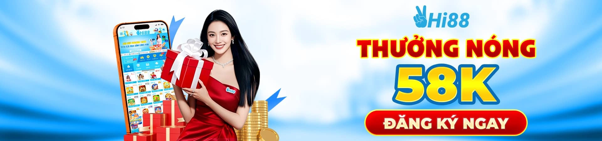 Banner ứng dụng và hướng dẫn tham gia rõ ràng Hi88